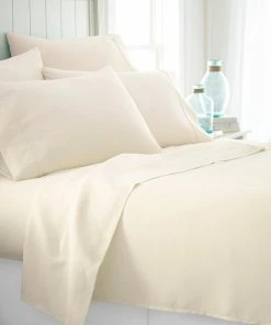 Ienjoy Home Becky Cameron Premium Ultra Soft Luxury 6-Piece Bed Sheet Set, Ivory, Queen -Bare Sales Store 61d10ef90aeb7b46 3763 w800 h800 b0 p0