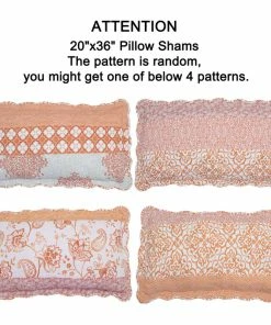 BNF Home Coral Chevron 9-Piece Bed Spread Set, Coral, King, 122"x106" -Bare Sales Store 62819d4a0307171b 1144 w800 h800 b1 p0