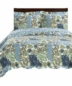 Royal Tradition Elena Forest Oversized Reversible Coverlet Set, Full/Queen