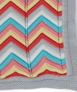 The Little Acorn Chevron Blanket, 100% Cotton Knit, 6 Colors -Bare Sales Store 6421280e071e6b8e 4034 w800 h800 b0 p0