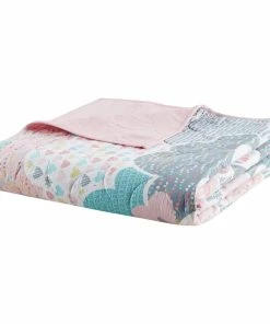 Olliix Kids Cotton Comforter/Duvet Cover/Coverlet Set, Pink, Twin, Coverlet -Bare Sales Store 66215c430368a669 3146 w800 h800 b1 p0