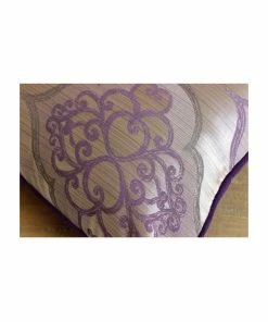 The HomeCentric Purple Art Silk 26"x26" Damask Euro Shams, Damask Purple Galore -Bare Sales Store 66d1578b05160d38 1851 w800 h800 b0 p0