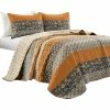 Lush Décor Royal Empire Quilt, Yellow/Gray, King