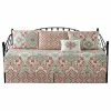BNF Home Bennington Damask 6 Piece Daybed Set, Coral, 75"x39"