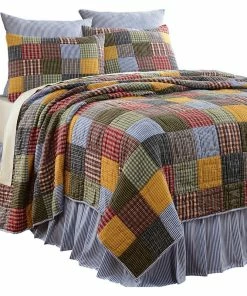Amity Home Farm Patchwork Quilt Set, Multicolored, Queen