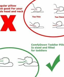 ComfyDown 800 Fill Power Super Soft European Goose Down Toddler Pillow, 13x18" -Bare Sales Store 6a0153fc0311f31a 2702 w800 h800 b1 p0