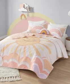 Olliix Urban Habitat Kids Cotton Twin Coverlet Set With Yellow And Coral UHK13-0186 -Bare Sales Store 6ab1a4c402b77eb4 7414 w800 h800 b0 p0