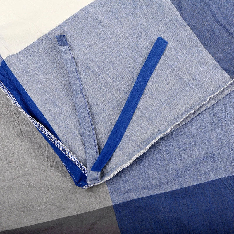 BNF Home Buffalo Washed Cotton 3-Piece Duvet Set, Royal Blue, King 5 BNF Home Buffalo Washed Cotton 3-Piece Duvet Set, Royal Blue, King - Image 5