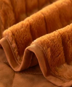 BNF Home Tatami Quilted Faux Fur Bedspread Set, Burnt Orange, King -Bare Sales Store 6cd19276030336e6 5562 w800 h800 b0 p0