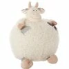 Nourison Mina Victory N1042 Plush Animal, Ivory, 16" X 16"