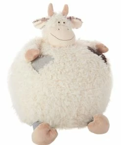 Nourison Mina Victory N1042 Plush Animal, Ivory, 16" X 16"