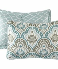 BNF Home Tivoli Ikat Quilted 5 Piece Bed Spread Set, Teal Aqua, Floor Touching King 14 BNF Home Tivoli Ikat Quilted 5 Piece Bed Spread Set, Teal Aqua, Floor Touching King -Bare Sales Store 6df14edb0216e513 6600 w800 h800 b1 p0