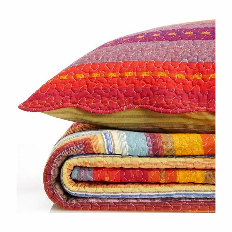 Melange Home Sedona Cotton Quilt Set, Photo, King 2 Melange Home Sedona Cotton Quilt Set, Photo, King - Image 2