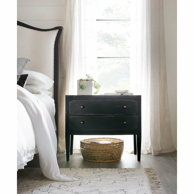 Hooker Furniture Ciao Bella 2-Drawer Nightstand, Black 6 Hooker Furniture Ciao Bella 2-Drawer Nightstand, Black - Image 6
