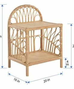 KOUBOO Rattan Loop Nightstand, Natural -Bare Sales Store 7511422e0de98856 3709 w800 h800 b1 p0