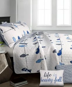 Lush Décor Rowley Birds Quilt Set, Navy, King 8 Lush Décor Rowley Birds Quilt Set, Navy, King -Bare Sales Store 75a169de0c48ffc0 8880 w800 h800 b0 p0