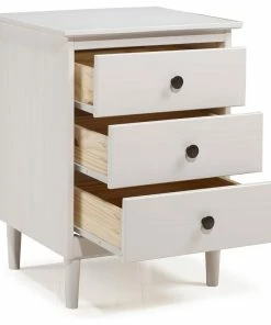 Walker Edison Classic Midcentury Modern 3-Drawer Solid Wood Nightstand, White 8 Walker Edison Classic Midcentury Modern 3-Drawer Solid Wood Nightstand, White -Bare Sales Store 77310c530b6b4ffc 9487 w800 h800 b1 p0