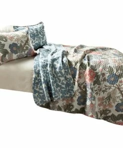 Lush Décor Sydney 3-Piece Quilt Set, Green/Blue, Full/Queen