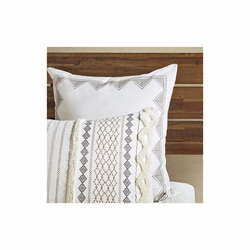 GwG Outlet INK+IVY Cotton Cal King Comforter Mini Set In Ivory Finish II10-995 4 GwG Outlet INK+IVY Cotton Cal King Comforter Mini Set In Ivory Finish II10-995 - Image 4