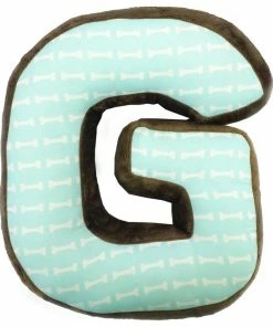 One Grace Place Puppy Pal Boy, Letter Pillow G