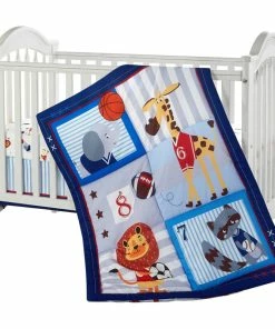 Nanshing America, Inc. The Jungle Friends 3 Piece Baby Nursery Bedding Set, Future Star, 33 X 42