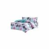 Olliix Mi Zone Microfiber Printed Comforter Set, Full/Queen