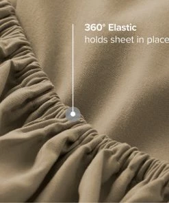 Bare Home Microfiber Fitted Sheet Deep Pocket, Taupe, Queen -Bare Sales Store 7c510d200244c8c0 5888 w800 h800 b0 p0