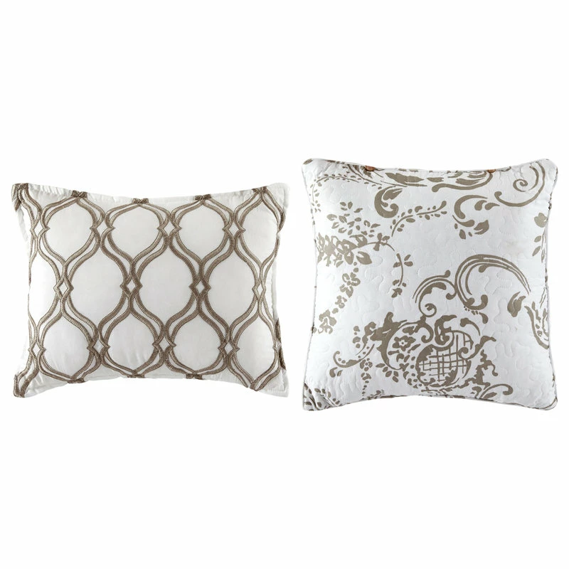 Home Soft Things LA Boheme 5 Piece Printed Bed Spread Set, Taupe, King 5 Home Soft Things LA Boheme 5 Piece Printed Bed Spread Set, Taupe, King - Image 5