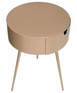 Meridian Furniture Bali Metal Side Table/Nightstand, Pink -Bare Sales Store 7e011fae02741732 5579 w800 h800 b1 p0