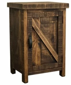 Pina Elegance Rancho Door Nightstand, Opens Right