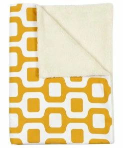 Silver Fern Decor "Bainz" Mustard Baby Blanket