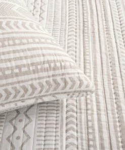 Lush Décor Hygge Geo 3-Piece Quilt Set, Taupe, King -Bare Sales Store 86214e820c3cbde7 8771 w800 h800 b0 p0