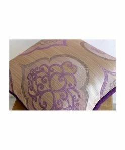 The HomeCentric Purple Art Silk 26"x26" Damask Euro Shams, Damask Purple Galore -Bare Sales Store 8661450c05160d39 1851 w800 h800 b0 p0