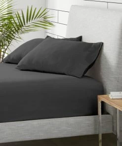 Bare Home Fleece Fitted Bottom Sheet, Grey, Queen -Bare Sales Store 86f1f5c403122467 3916 w800 h800 b0 p0