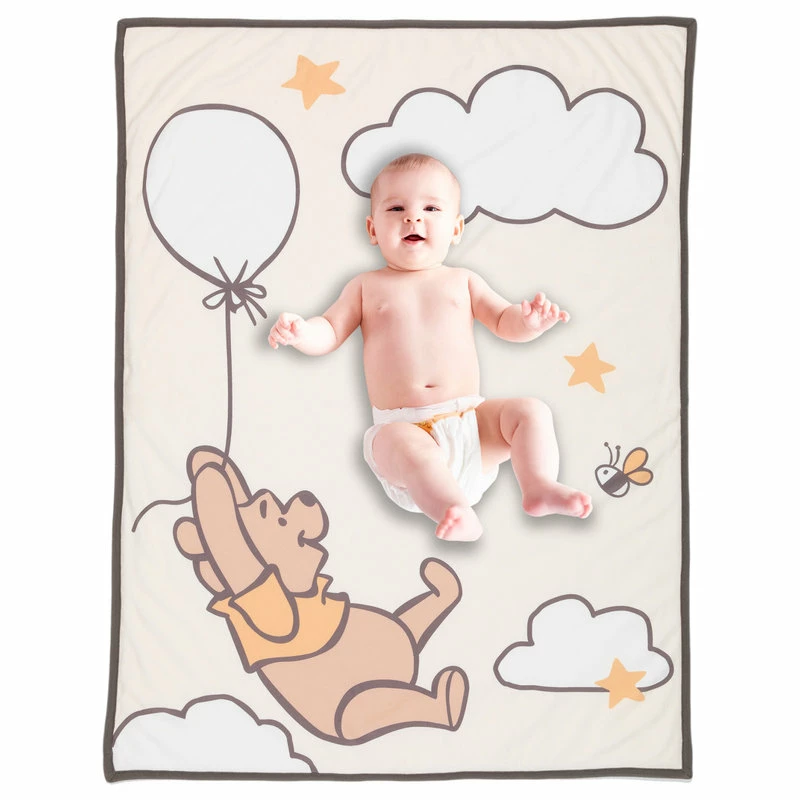 Lambs & Ivy Disney Baby WINNIE THE POOH Picture Perfect Sherpa Baby Blanket 2 Lambs & Ivy Disney Baby WINNIE THE POOH Picture Perfect Sherpa Baby Blanket - Image 2