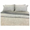 Natural Comfort Yue Home Textile Yarn-Dyed Linen Cotton Duvet Cover Set, Dune, King