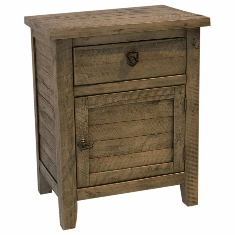 MADE4HOME Montana Cabinet 1 Door 1 Drawer, Grey 4 MADE4HOME Montana Cabinet 1 Door 1 Drawer, Grey - Image 4