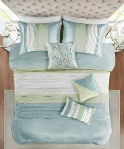 Olliix Madison Park Polyoni-Pieced And Pleated 7-Piece Comforter Set, Queen 17 Olliix Madison Park Polyoni-Pieced And Pleated 7-Piece Comforter Set, Queen -Bare Sales Store 89b1498e03e359d4 4391 w800 h800 b0 p0