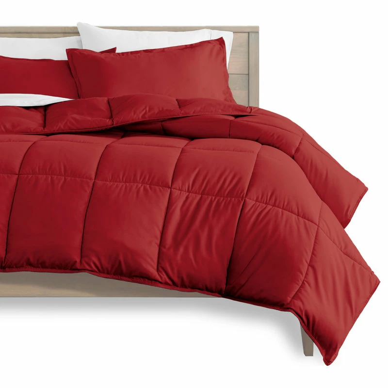 Bare Home 8-Piece Bed-in-a-Bag Split Sizes, Red, White, Split Head Flex King 2 Bare Home 8-Piece Bed-in-a-Bag Split Sizes, Red, White, Split Head Flex King - Image 2