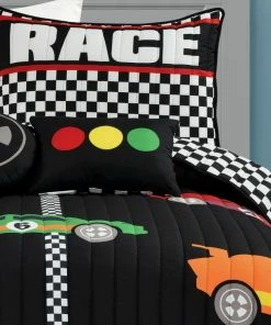 Lush Décor Racing Cars Quilt Black And Multi 4Pc Set Twin -Bare Sales Store 8ab13ed600c33518 8742 w800 h800 b0 p0