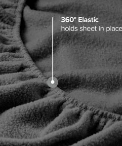Bare Home Fleece Fitted Bottom Sheet, Grey, King -Bare Sales Store 8ba17e53031224e8 3856 w800 h800 b0 p0