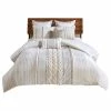 GwG Outlet INK+IVY Cotton Cal King Comforter Mini Set In Ivory Finish II10-995