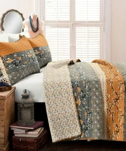 Lush Décor Royal Empire Quilt, Yellow/Gray, King -Bare Sales Store 8cb1e0400f64dd78 1262 w800 h800 b0 p0