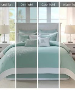 Olliix Harbor House Coastline Coastal Coral Seaside 6-Piece Comforter Set, Blue, King -Bare Sales Store 90e1534403102296 7517 w800 h800 b1 p0