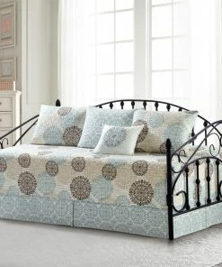 BNF Home Marina Medallion 6 Piece Daybed Bedspread Set, Blue, 75"x39" 7 BNF Home Marina Medallion 6 Piece Daybed Bedspread Set, Blue, 75"x39" -Bare Sales Store 93a10e060e4584ef 1447 w800 h800 b0 p0