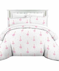 Lullaby Bedding Ballerina Printed Comforter Set, Ballerina, Queen