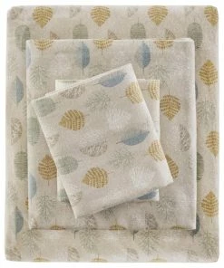 True North By Sleep Philosophy 100% Cotton Flannel Printed Sheet Set 127