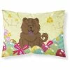 The-store Easter Eggs Chow Chow Chocolate Fabric Standard Pillowcase