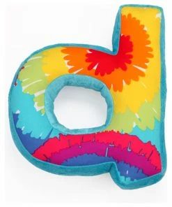 One Grace Place Terrific Tie Dye Letter Pillow D