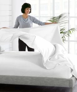 Bare Home Microfiber Flat / Top Sheet, White, Full -Bare Sales Store 97f1442a02a8b712 4379 w800 h800 b0 p0